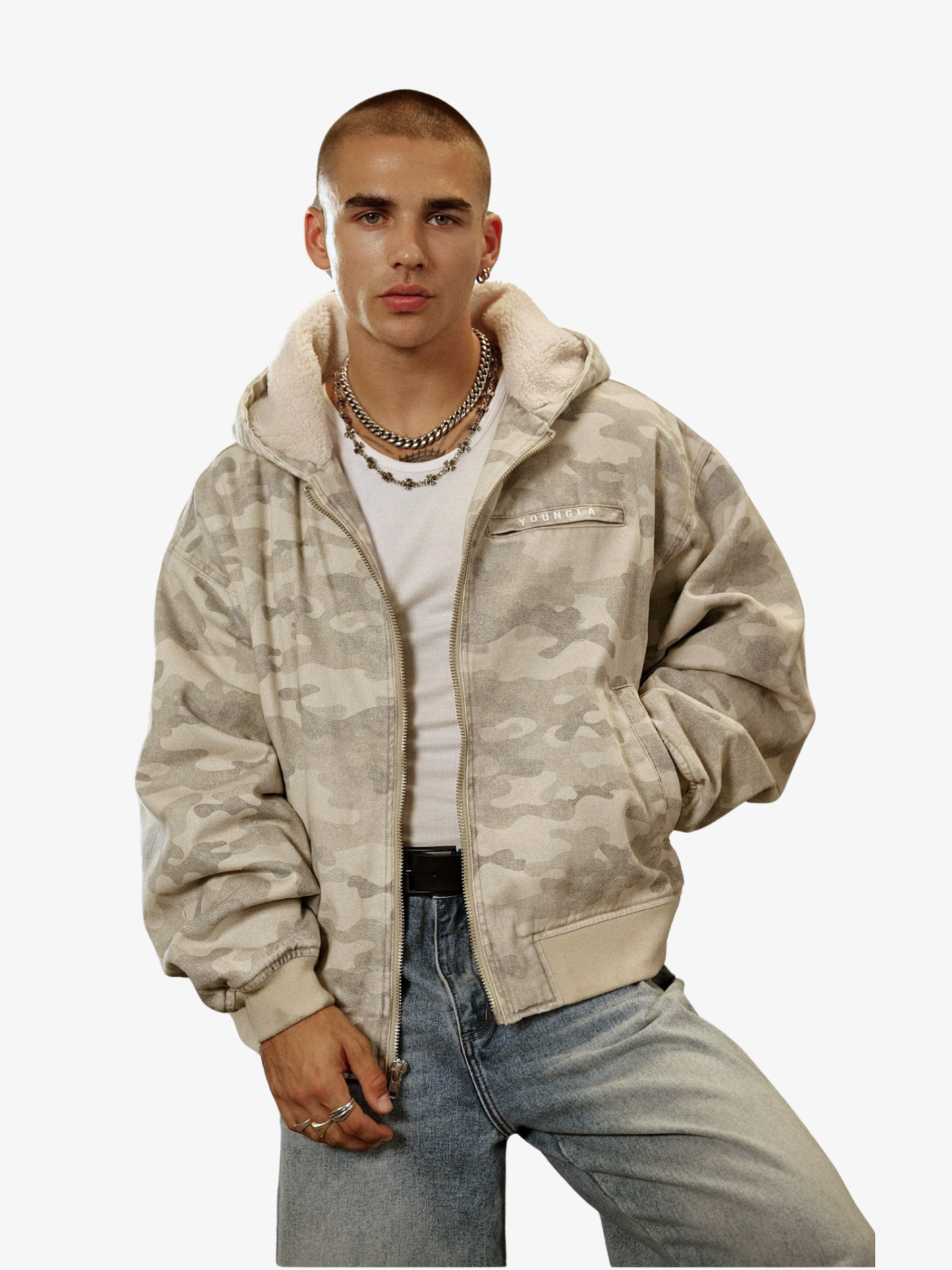 YoungLA CHAQUETA CAMO BRONCO
