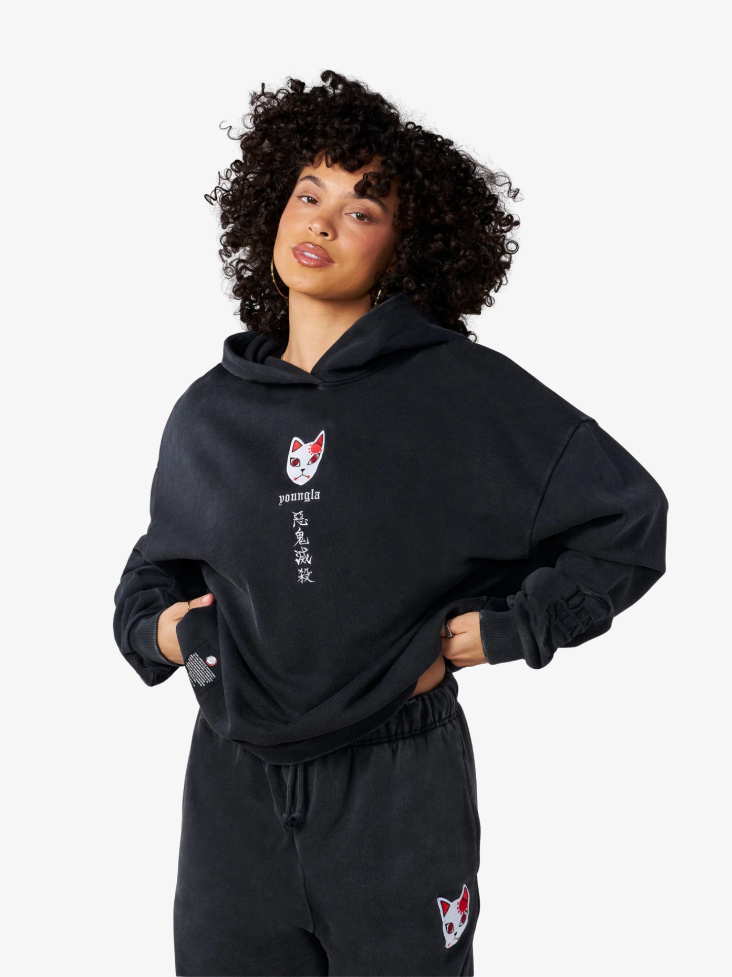 YoungLA HOODIE DEMON SLAYER WARDING MASK