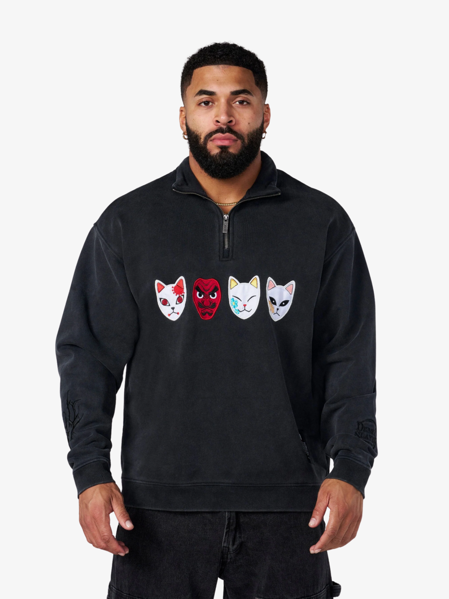 YoungLA BUZO DEMON SLAYER WARDING MASKS - QUARTER ZIP