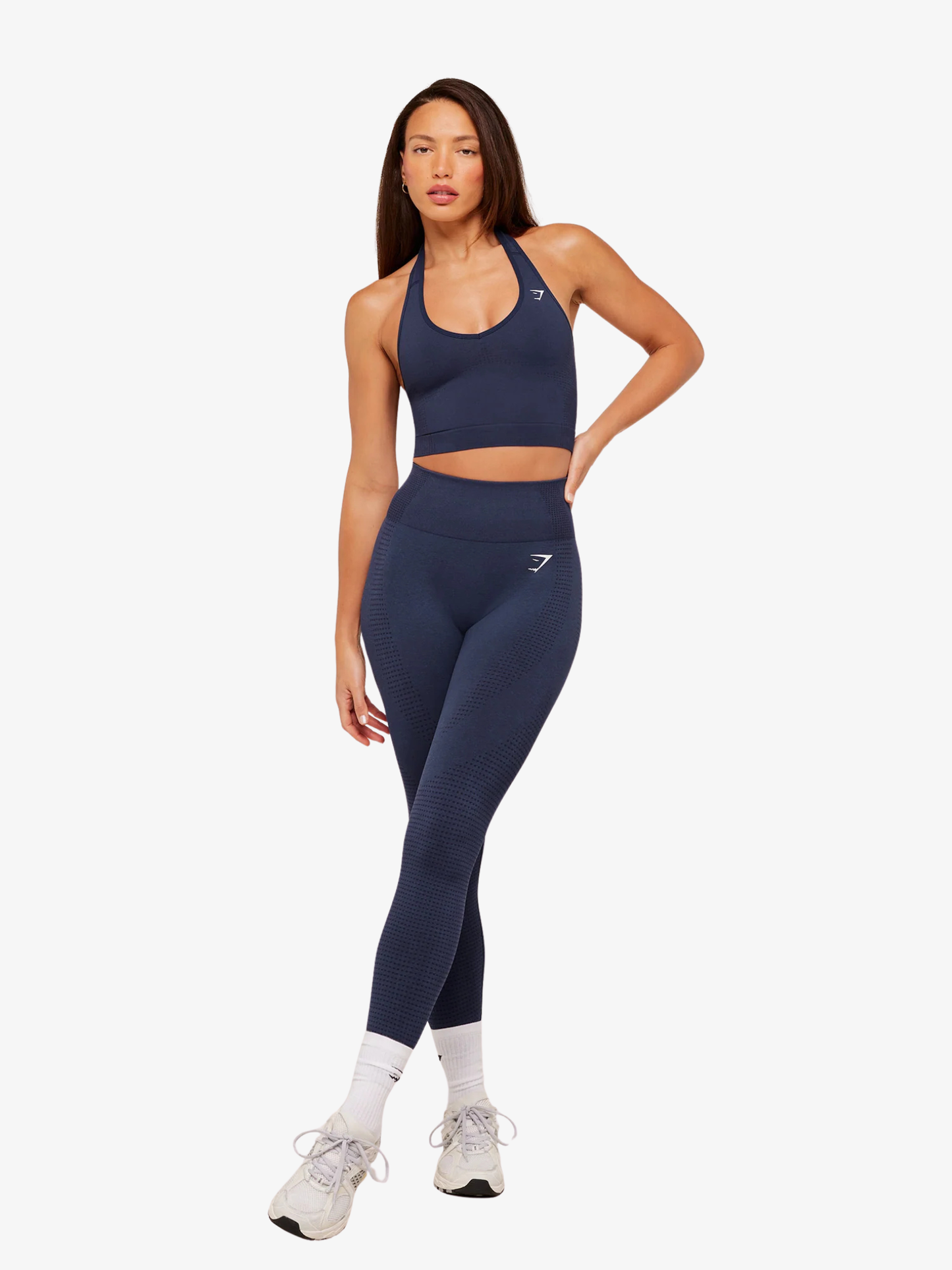 Gymshark Top Vital Halter Neck Tank With Shelf