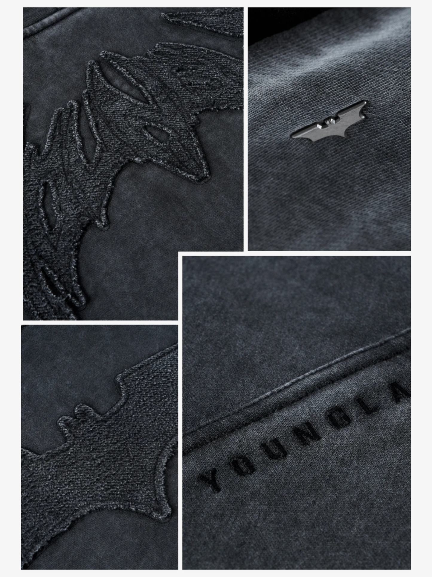 YoungLA HOODIE BATMAN STEALTH